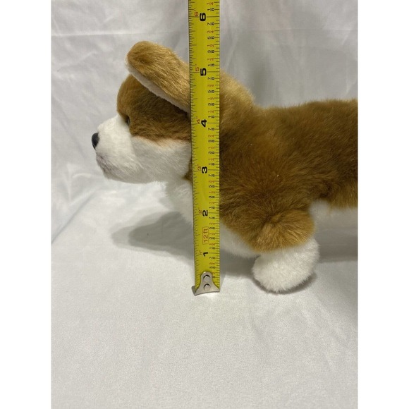 Corgi Dog Plush Brown White Demdaco Standing 9” Stuffed Animal Puppy Dog - Picture 10 of 11